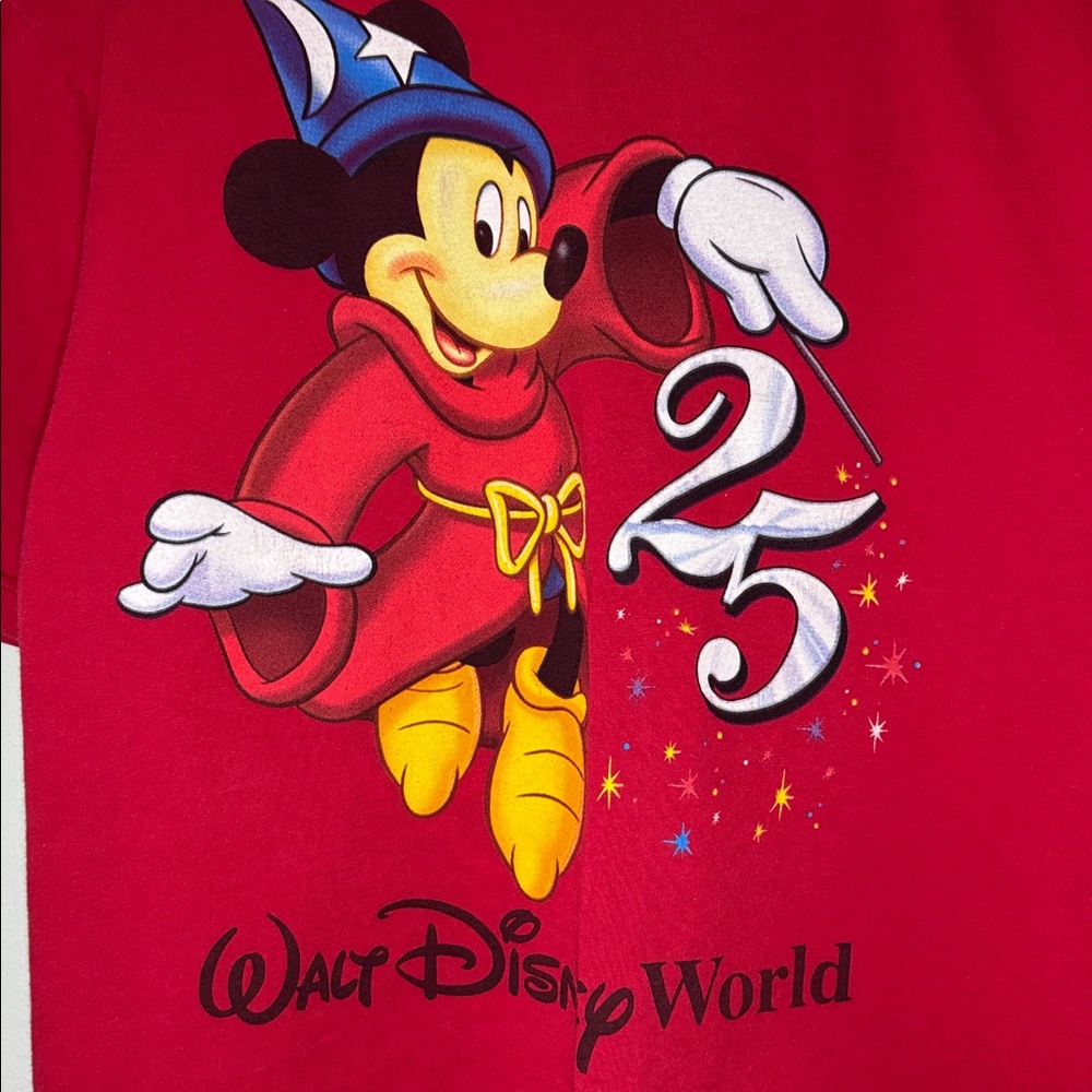 Vintage Mickey Mouse 25 Years T-Shirt / Walt Disney World / Large / 90s - Picture 3 of 7